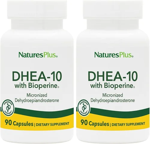Vista 7 de NaturesPlus DHEA-10 - Apoya la energía, la salud inmunológica y el envejecimiento saludable - 90 cápsulas - Vegano, sin gluten - 90 porciones