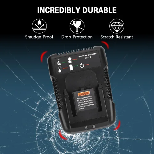 Vista 4 de Cargador de Batería de 18V Compatible con Batería Ridgid de 18V NiCad/Iones de Litio, R86092 R86091 R840093, R840095, R840083, R840085, R840086