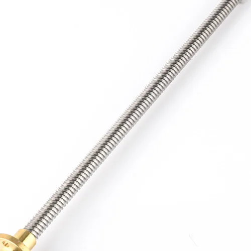 Vista 8 de Diyeeni Accesorios para impresoras 3D T8 Tornillo trapezoidal + tuerca T8, tornillo de paso de 0.079 pulgadas, acero inoxidable, para motor paso a