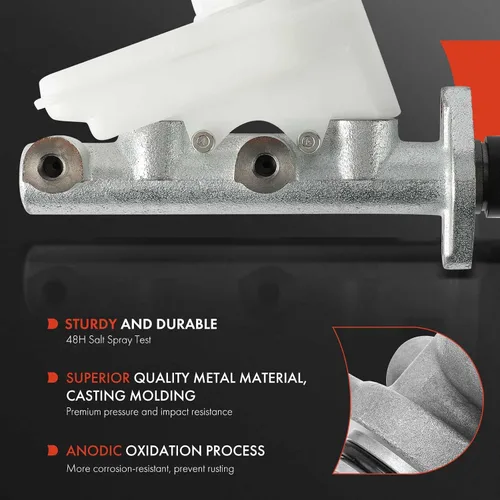 Vista 2 de A-Premium Cilindro maestro de freno con depósito y tapa compatible con vehículos Triumph - Spitfire 1976 1977 1978 1979 1980 1.5L - Reemplazar #