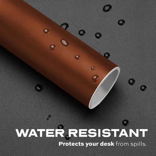 Vista 6 de STATIK TaskPad - Alfombrilla de mouse de cuero para escritorio, funda de escritorio grande impermeable en la parte superior de los escritorios, gran