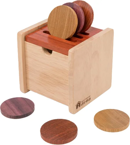 Vista 15 de Adena Montessori Caja de monedas, puerta amarillo-verde, 19.7-39.4 ft