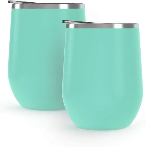 Vista 30 de Vaso de vino Maars Bev sin soporte de con paredes dobles aislantes al vacío de acero inoxidable de 12 onzas, Fucsia