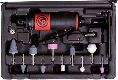 Vista 14 de Chicago Pneumatic CP7406 - Herramienta de amoladora de ángulo de aire, soldador, carpintería, detalles automotrices, pulidora de acero inoxidable