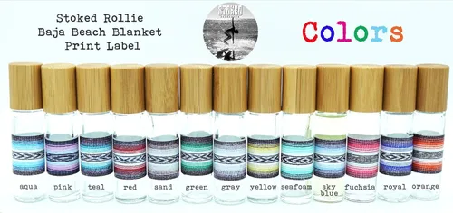 Vista 3 de Stoked Rollie THE BEACH ~ Aceite de perfume roll-on sin ftalatos, sin alcohol, hidratante, unisex, surfista, surfista, boho, aceite corporal