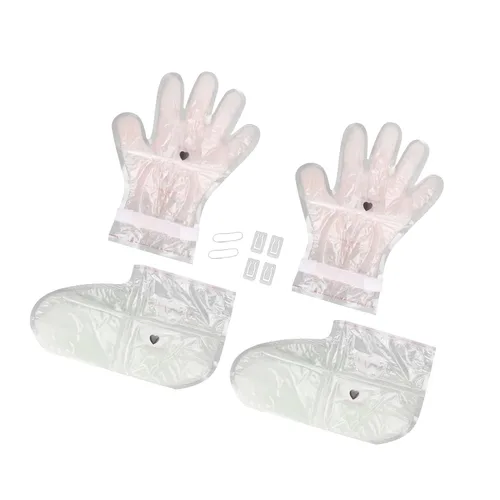 Vista 2 de Mascarillas hidratantes para manos y pies, mascarillas hidratantes intensivas para manos y pies, talón agrietado seco para manos, set de regalo