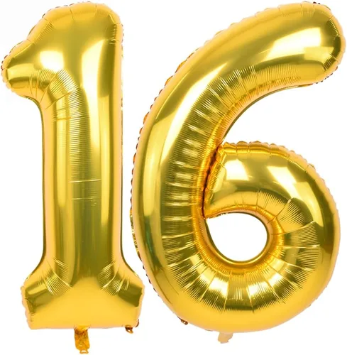 Vista 49 de Globos de números grandes, negros, de 40 pulgadas