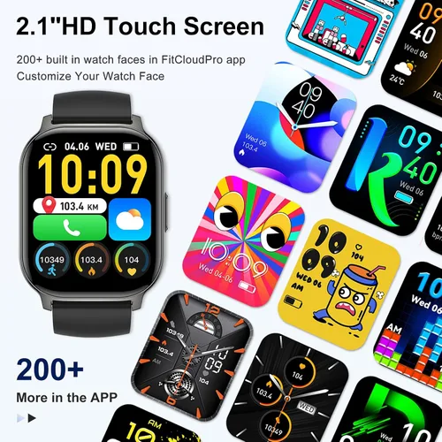 Vista 5 de Reloj inteligente para hombres y mujeres Fitness: Hacer/responder llamadas relojes inteligentes para hombres, relojes digitales para hombre, reloj