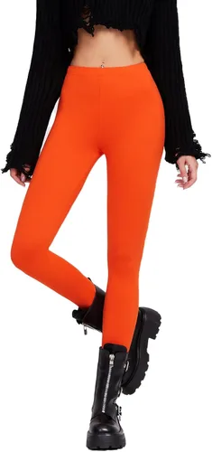 Vista 17 de sissycos - Leggings para mujer de los años 80 con estampado neón salpicado artístico, suaves como la seda y elásticas Splash abstracto