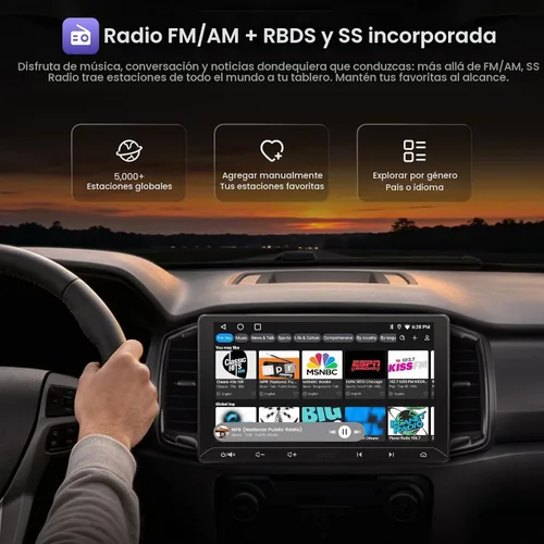 Vista 6 de ATOTO A5L 9 pulgadas doble DIN Android coche estéreo inalámbrico CarPlay Android Auto