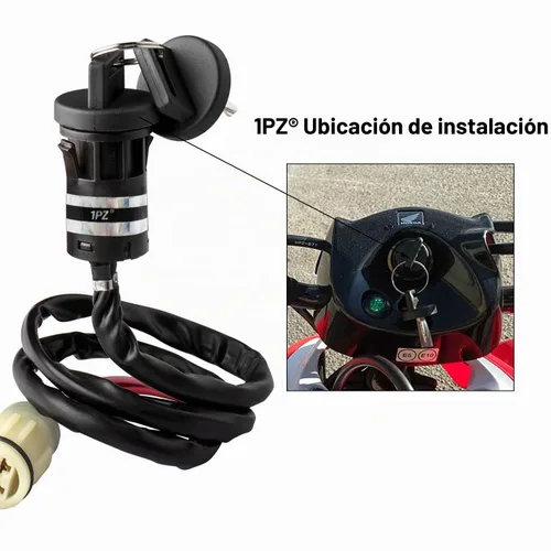 Vista 4 de 1PZ Interruptor de llave de contacto para Honda Foreman 450 500 520 Rancher