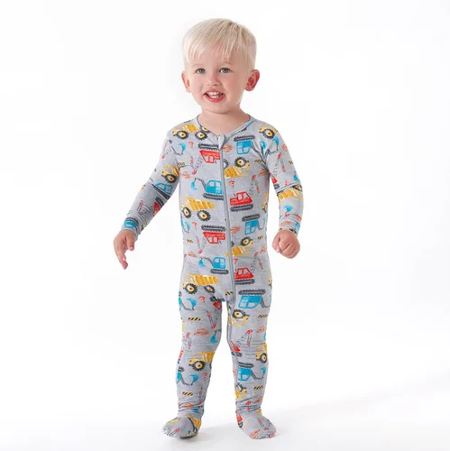 Vista 2 de Gerber Pijama unisex para bebé y niño pequeño, suave, con pies, con viscosa hecha con eucalipto