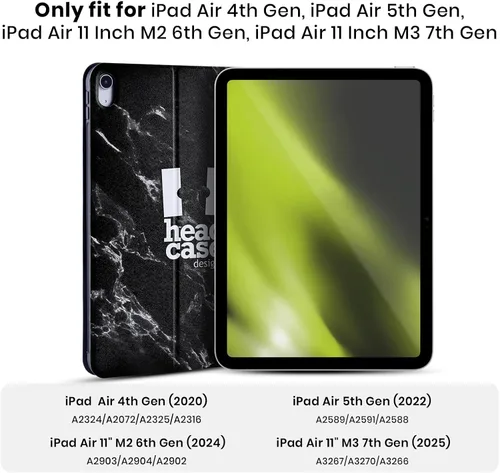 Vista 2 de Head Case Designs Airedale Terrier - Funda para iPad Air (2020), diseño de raza de perro
