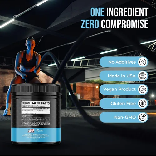 Vista 5 de Monohidrato de creatina micronizada – Apoya la fuerza y el rendimiento muscular Ultra puro, sin sabor, 60 porciones, 10.58 oz – Fabricado