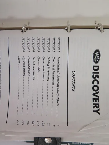 Vista 3 de 2000 Land Rover Discovery Series II Owners Manual