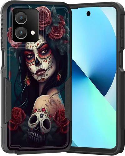 Vista 261 de para Moto G Play 4G 2024, funda de dos capas híbrida resistente y a prueba de golpes, PC duro + silicona suave protectora para Motorola Moto G Play