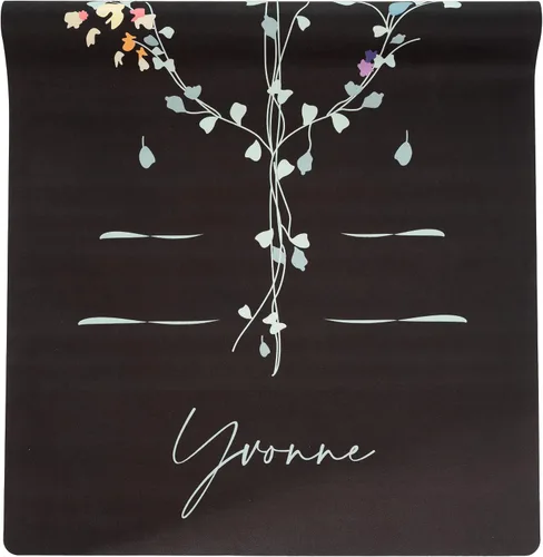 Vista 8 de Yvonne Hummingbird Harmony - Tapete de yoga de viaje, ultrafino, 1/16 de pulgada, ligero, plegable y antideslizante, goma natural ecológica