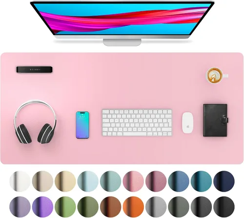 Vista 246 de Aothia - Protector de escritorio de cuero sintético grande, base antideslizante para mouse y superficie para escribir, impermeable, fácil de Agua