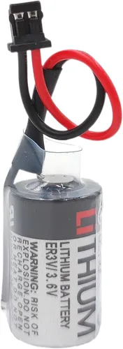 Vista 2 de Paquete de 30 baterías de litio de 1000 mAh ER3V 3.6V PLC compatibles con JZSP-BA01 (con conector negro de 2 pines)
