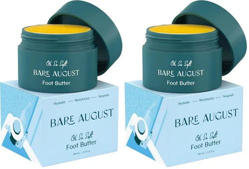 Vista 9 de Bare August Crema para pies y bálsamo de talón Loción de mantequilla para pies suaves, lisos y saludables, hidratante de pies y suavizante de crema