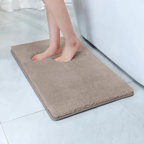 Vista 11 de SWEMSTAR Alfombra de baño de espuma viscoelástica con alfombra de inodoro, tapete de baño absorbente de agua para suelo de baño, antideslizante