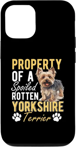 Vista 26 de iPhone 16 Dog Yorkie - Property of a spoiled rotten Yorkshire Terrier Case