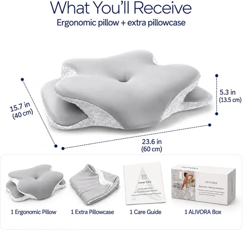 Vista 5 de Almohada cervical de espuma viscoelástica para dormir