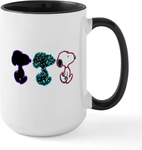 Vista 177 de CafePress SNOOPY Joe Cool - Taza de café de cerámica (15.0 fl oz)