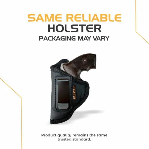 Vista 7 de IWB Revolver Holster by Houston Gun Holsters - ECO Leather Concealed Carry Soft Material - Suede Interior for Protection - Fits Any 38 J Frames