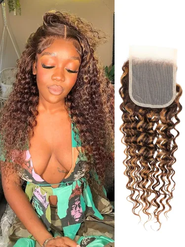 Vista 37 de Cabello Humano Rizado Castaño Rojizo, Trama Gruesa Castaño Cobrizo Rojo Coloreado Ondas Profundas Paquetes Individuales Cabello Humano 12A Tejido