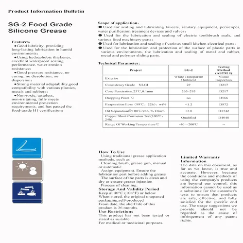 Vista 4 de Grasa de silicona, lubricante sanitario de grado alimenticio, lubricante para máquinas, previene que las válvulas y juntas tóricas se peguen, tubo