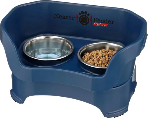 Vista 19 de Neater Pet Brands Neater Feeder Deluxe Cuencos para Perros Elevad os a Prueba de Derrames para Perros Pequeños Menos de 19 lbs, Fabricado en EE.UU.