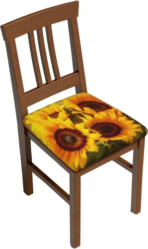 Vista 14 de Juego de 6 fundas de asiento extraíbles para sillas de comedor, de madera americana, elásticas, para bodas, fiestas, fundas de cojín, protector