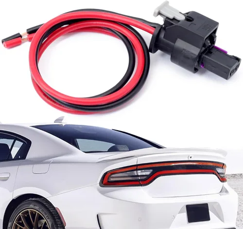 Vista 8 de Arnés de conector de cola de marcador lateral compatible con Dodge Charger 2015, 2016, 2017, 2018, 2019, 2020, 2021, 2022, cable de conexión de luz