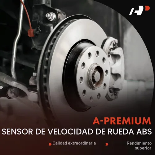Vista 2 de A-Premium Sensor de velocidad de rueda ABS compatible con modelos Mazda - CX-7 2007-2012, CX-9 2007-2015 - Lado delantero derecho del pasajero