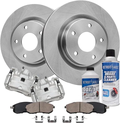 Vista 85 de Detroit Axle - Rotores de freno para Ford Mustang 2015 2016 2017 2018 2019 2020 2021 2022 2023 Rotores de freno de disco 2016 2017 2018 2019