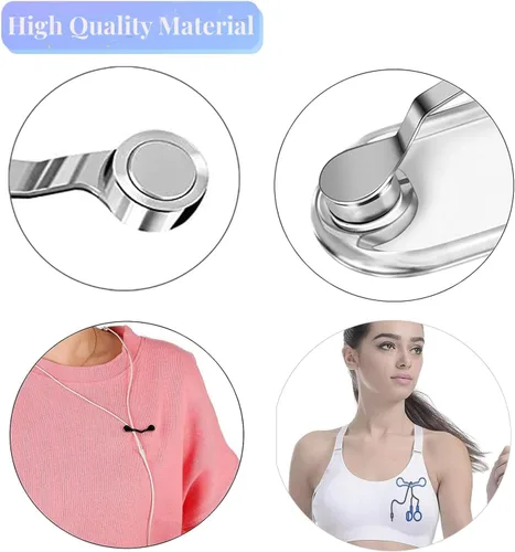 Vista 4 de 3 soportes para lentes para mujeres y hombres, soporte portátil para lentes de sol, soporte para camisas, identificación con nombre y etiqueta