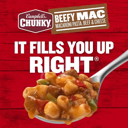 Vista 6 de Campbell's Chunky Beefy Mac Soup, lata de 18.8 oz