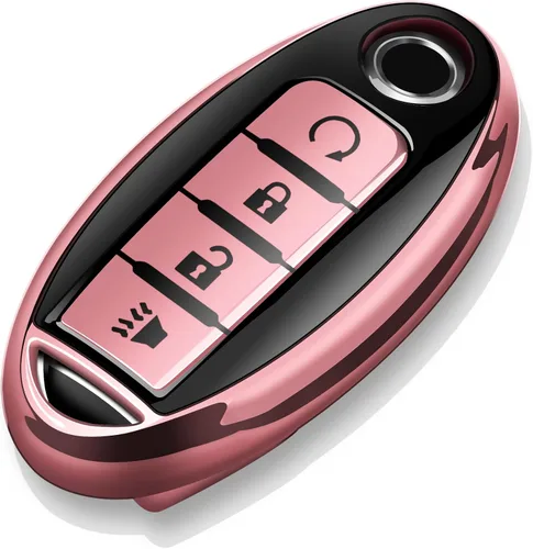 Vista 11 de Tukellen Compatible con Nissan - Funda para llavero de TPU suave para Infiniti X-Trail Rogue Altima Quest Pathfinder Sentra Patrol CIMA Fuga Armada