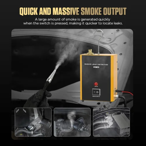 Vista 5 de Detector de Fugas de Humo SDT50, Máquina de Humo Automotriz EVAP, Detector de Fugas de Combustible, Probador de Humo para Coches, Detector de Fugas