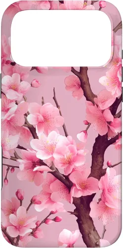 Vista 22 de Sakura Tree Japanese Funda para iPhone 17 con diseño de flores de cerezo rosa