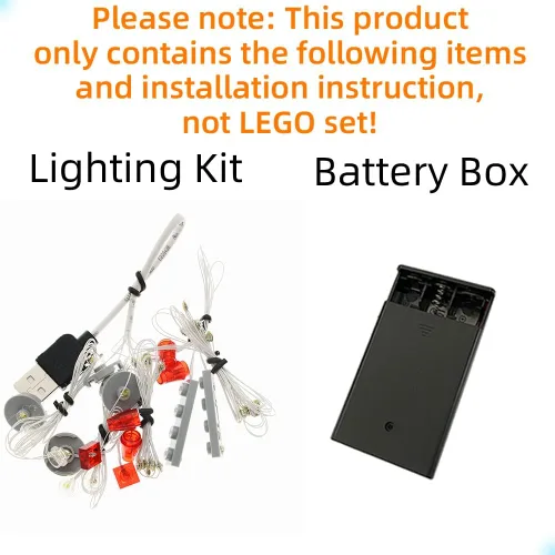 Vista 3 de GEAMENT Kit de luz LED compatible con Lego 10274 Ghostbusters ECTO-1 (Ver.2020) - Juego de iluminación para modelo de construcción de creadores
