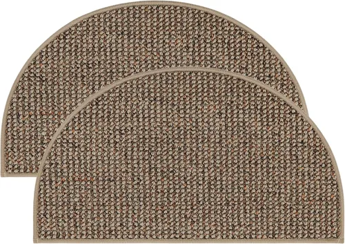 Vista 37 de BEQHAUSE Tapete Atrapa Suciedad para Puerta 17" x 30" Semicírculo Antideslizante Lavable Tapetes de Entrada Alfombras Absorbentes de Bienvenida