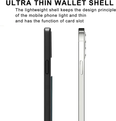 Vista 4 de Kowauri Funda para iPhone 15 Pro Max, funda de piel sintética tipo cartera con ranura para tarjeta de crédito, funda protectora ultra delgada
