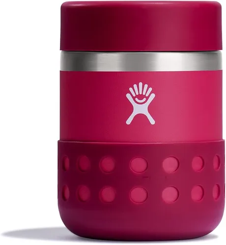 Vista 11 de Hydro Flask Recipiente de alimentos aislado – Contenedor de aperitivos para niños y lonchera – Tarro de comida de 12 onzas en color morado anémona