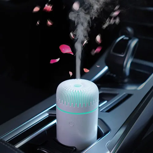 Vista 9 de Difusor de coche humidificador USB aromaterapia aceite esencial ambientador USB niebla fría mini difusor portátil para coche, hogar, oficina, Negro