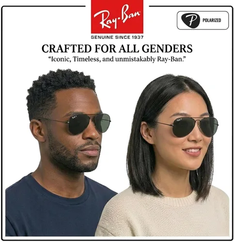 Vista 7 de Ray-Ban RB3025 AVIATOR TOTAL BLACK Sunglasses with Official Eyewear Kit