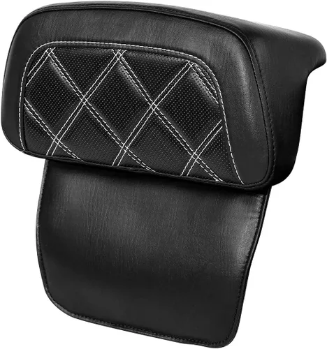 Vista 46 de TCT-MOTORPARTS Driver Rider - Almohadilla de respaldo para Harley Touring 2009-2023 Road King Street Road Electra Glide Ultra Black Stitching