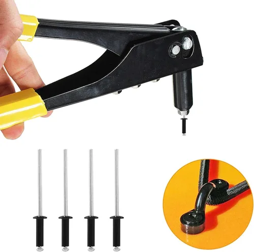 Vista 4 de BokWin 100 remaches de aluminio negros de 3/32 x 1/4 pulgadas para instalar kayak, canoa y accesorios para barcos For Installing Kayak Canoe and