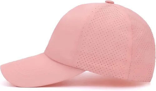 Vista 6 de Gorras de béisbol ajustables para mujer, diseño de moño desordenado, gorra de camionero